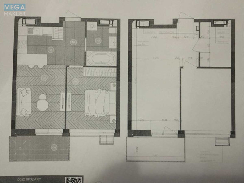 Продаж 1 кімнатної квартири (43,4/25/?), 2 пов. 9 пов. будинку, <a class="location-link" href="/kiev/" title="Недвижимость Київ">Київ</a>, <a class="location-link" href="/kiev/darnickij/" title="Недвижимость Дарницький район">Дарницький р-н</a>, Трускавецька вул., 1 (изображение 15)
