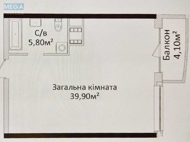 Продаж 1 кімнатної квартири (46/1/1), 3 пов. 24 пов. будинку, <a class="location-link" href="/odessa/" title="Недвижимость Одеса">Одеса</a>, <a class="location-link" href="/odessa/primorskij/" title="Недвижимость Приморський район">Приморський р-н</a>, пр.Гагарина, 19 (изображение 7)