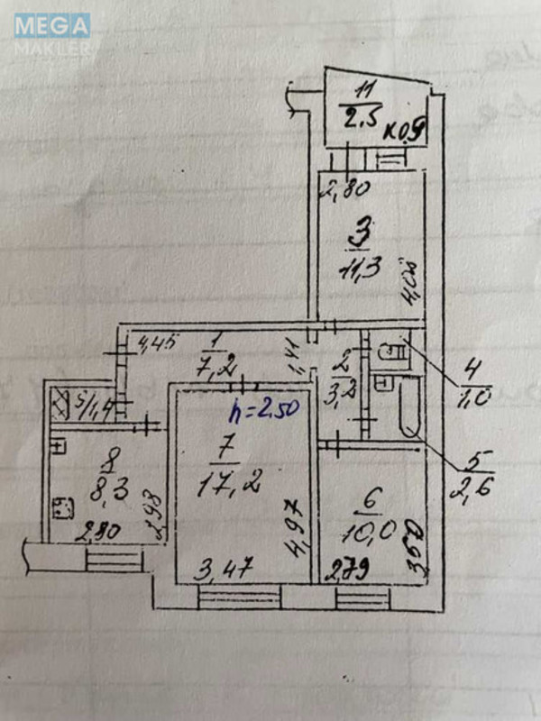 Продаж 3 кімнатної квартири (65/?/11), 1 пов. 9 пов. будинку, <a class="location-link" href="/dnepropetrovsk/" title="Недвижимость Дніпра">Дніпро</a>, Набережная Победы, 134 (изображение 3)