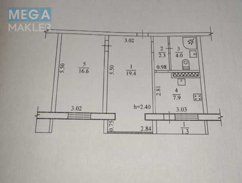 Продаж 2 кімнатної квартири (54/?/8), 9 пов. 16 пов. будинку, <a class="location-link" href="/dnepropetrovsk/" title="Недвижимость Дніпра">Дніпро</a>, Кондратюка (изображение 9)