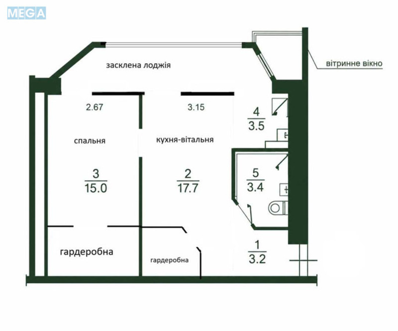 Продаж 2 кімнатної квартири (45/15/20), 2 пов. 5 пов. будинку, <a class="location-link" href="/kiev/" title="Недвижимость Київ">Київ</a>, <a class="location-link" href="/kiev/shevchenkovskij/" title="Недвижимость Шевченківський район">Шевченківський р-н</a>, Гоголівська вул., 11/39 (изображение 15)