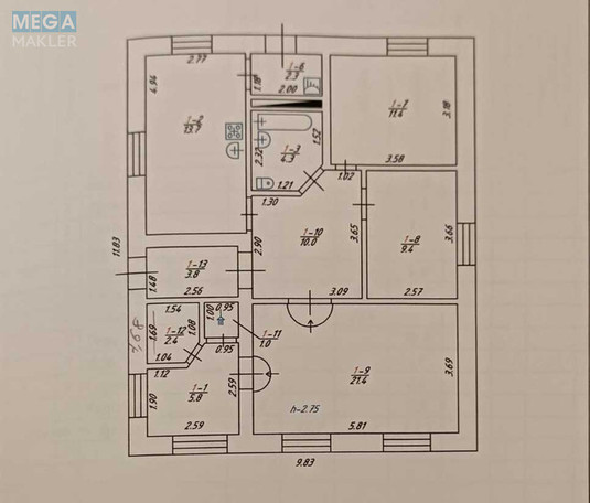 Продаж дома, 1&nbsp; поверх, 85,50&nbsp;кв.м, 3&nbsp;кімнати, ділянка 25&nbsp;соток, <a class="location-link" href="/valok/" title="Недвижимость Валок">Валок</a>, Центральна, 1 (изображение 16)