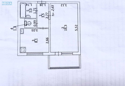 Продаж 1 кімнатної квартири (36/16/8), 12 пов. 21 пов. будинку, <a class="location-link" href="/kiev/" title="Недвижимость Київ">Київ</a>, <a class="location-link" href="/kiev/goloseevskij/" title="Недвижимость Голосіївський район">Голосіївський р-н</a>, Академика Заболотного ул., 78 (изображение 10)