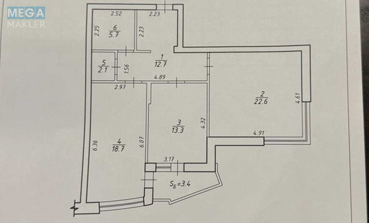 Продаж 2 кімнатної квартири (76,1/43,1/13,3), 11 пов. 17 пов. будинку, <a class="location-link" href="/kiev/" title="Недвижимость Київ">Київ</a>, <a class="location-link" href="/kiev/darnickij/" title="Недвижимость Дарницький район">Дарницький р-н</a>, Урлівська вул., 4А (изображение 24)