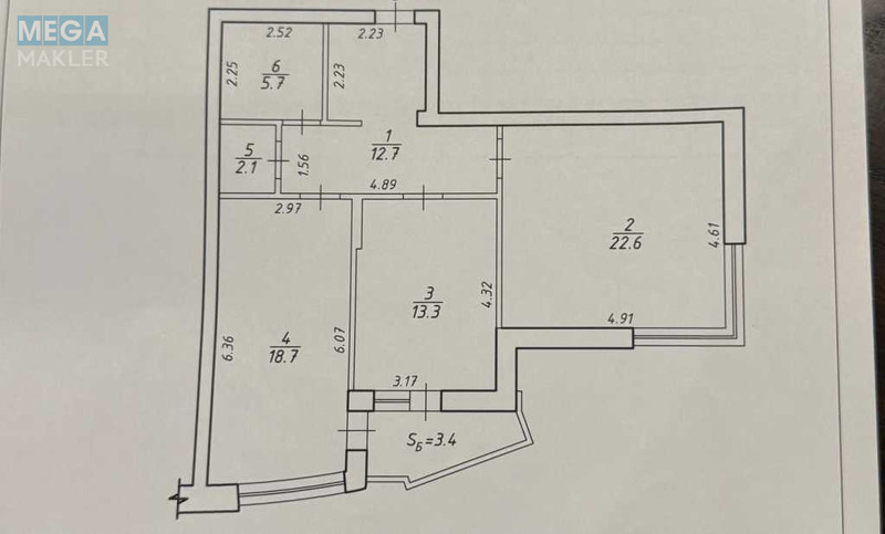 Продаж 2 кімнатної квартири (76,1/43,1/13,3), 11 пов. 17 пов. будинку, <a class="location-link" href="/kiev/" title="Недвижимость Київ">Київ</a>, <a class="location-link" href="/kiev/darnickij/" title="Недвижимость Дарницький район">Дарницький р-н</a>, Урлівська вул., 4А (изображение 24)