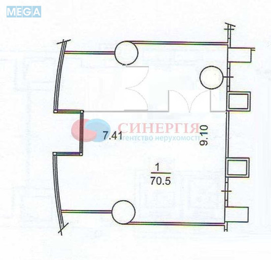 Оренда комерційної нерухомості, 71&nbsp;кв.м, под офис, <a class="location-link" href="/kiev/" title="Недвижимость Київ">Київ</a>, <a class="location-link" href="/kiev/pecherskij/" title="Недвижимость Печерський район">Печерський р-н</a>, Кловський узвіз, 7 (изображение 6)
