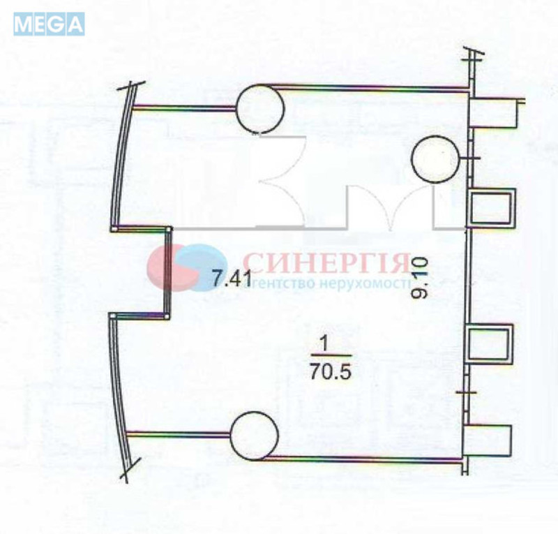 Оренда комерційної нерухомості, 71&nbsp;кв.м, под офис, <a class="location-link" href="/kiev/" title="Недвижимость Київ">Київ</a>, <a class="location-link" href="/kiev/pecherskij/" title="Недвижимость Печерський район">Печерський р-н</a>, Кловський узвіз, 7 (изображение 6)
