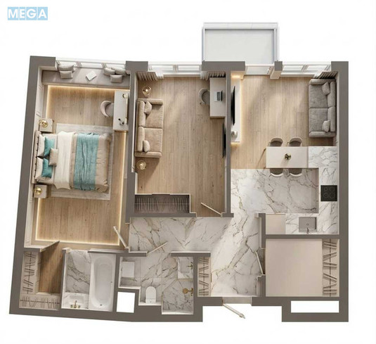 Продаж 3 кімнатної квартири (76/50/20), 20 пов. 26 пов. будинку, <a class="location-link" href="/kiev/" title="Недвижимость Київ">Київ</a>, <a class="location-link" href="/kiev/darnickij/" title="Недвижимость Дарницький район">Дарницький р-н</a>, Осокорська вул., 2А (изображение 2)