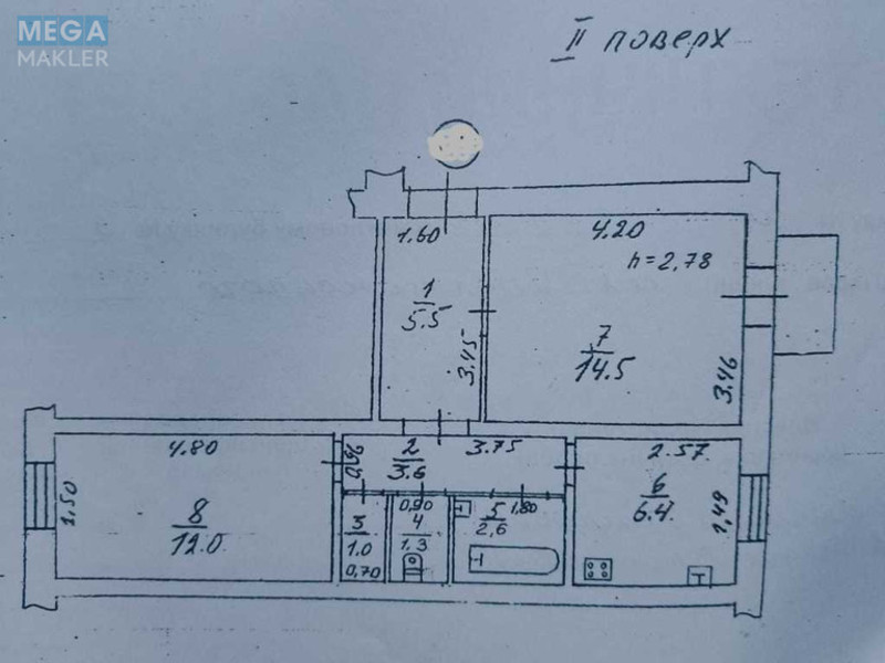 Продаж 2 кімнатної квартири (47/27/8), 2 пов. 2 пов. будинку, <a class="location-link" href="/odessa/" title="Недвижимость Одеса">Одеса</a>, <a class="location-link" href="/odessa/suvorovskij/" title="Недвижимость Суворовський район">Суворовський р-н</a>, Рождественская, 9 (изображение 14)