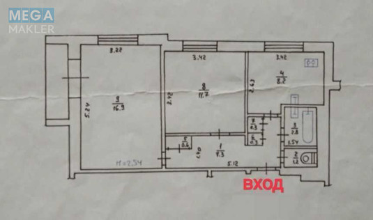 Продаж 2 кімнатної квартири (51/29/8), 15 пов. 16 пов. будинку, <a class="location-link" href="/kharkov/" title="Недвижимость Харків">Харків</a>, <a class="location-link" href="/kharkov/leninskij/" title="Недвижимость Холодногорський (Ленінський) район">Холодногорський (Ленінський) р-н</a>, Волонтёрская (изображение 18)