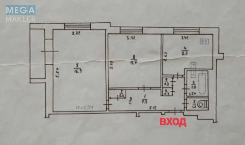 Продаж 2 кімнатної квартири (51/29/8), 15 пов. 16 пов. будинку, <a class="location-link" href="/kharkov/" title="Недвижимость Харків">Харків</a>, <a class="location-link" href="/kharkov/leninskij/" title="Недвижимость Холодногорський (Ленінський) район">Холодногорський (Ленінський) р-н</a>, Волонтёрская (изображение 18)