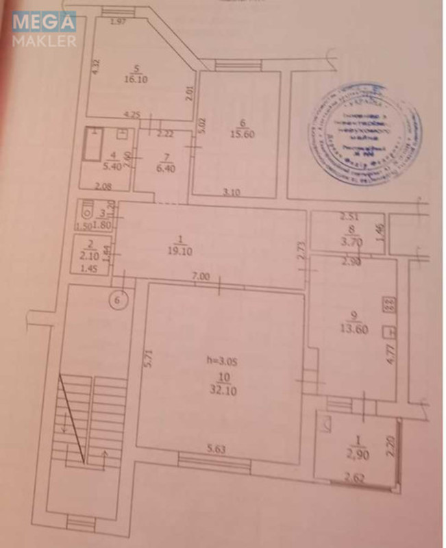 Продаж 3 кімнатної квартири (120/64/14), 3 пов. 5 пов. будинку, <a class="location-link" href="/belaya-tserkov/" title="Недвижимость Біла Церква">Біла Церква</a>, Героїв Чорнобиля, 8 (изображение 5)