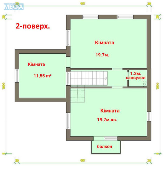 Продаж дома, 2&nbsp;поверху, 115&nbsp;кв.м, 3&nbsp;кімнати, ділянка 6&nbsp;соток, <a class="location-link" href="/berezovka-selo-kv/" title="Недвижимость Березівка">Березівка</a>, калинова (изображение 4)