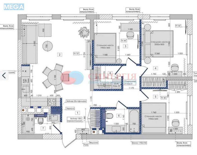 Продаж 2 кімнатної квартири (90/39/36), 16 пов. 24 пов. будинку, <a class="location-link" href="/kiev/" title="Недвижимость Київ">Київ</a>, <a class="location-link" href="/kiev/darnickij/" title="Недвижимость Дарницький район">Дарницький р-н</a>, Дніпровська наб., 20Б (изображение 3)