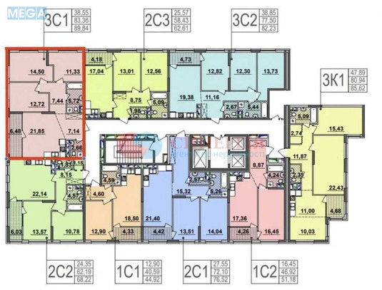 Продаж 2 кімнатної квартири (90/39/36), 16 пов. 24 пов. будинку, <a class="location-link" href="/kiev/" title="Недвижимость Київ">Київ</a>, <a class="location-link" href="/kiev/darnickij/" title="Недвижимость Дарницький район">Дарницький р-н</a>, Дніпровська наб., 20Б (изображение 4)