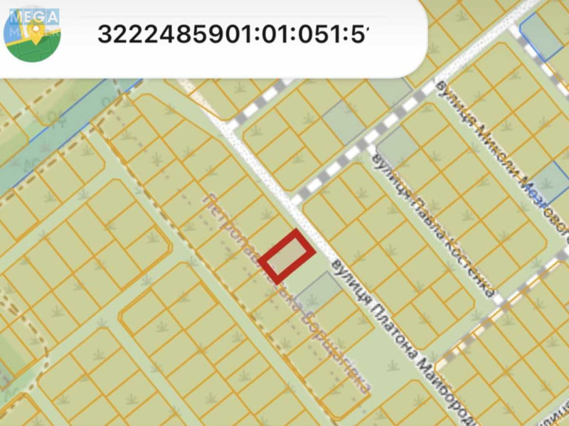 Продажа участка, 8&nbsp;соток, участок под жилую застройку, <a class="location-link" href="/petropavlovskaya-borshagovka/" title="Недвижимость Петропавлівська Борщагівка">Петропавлівська Борщагівка</a>, Платона Майбороди вул. (изображение 6)