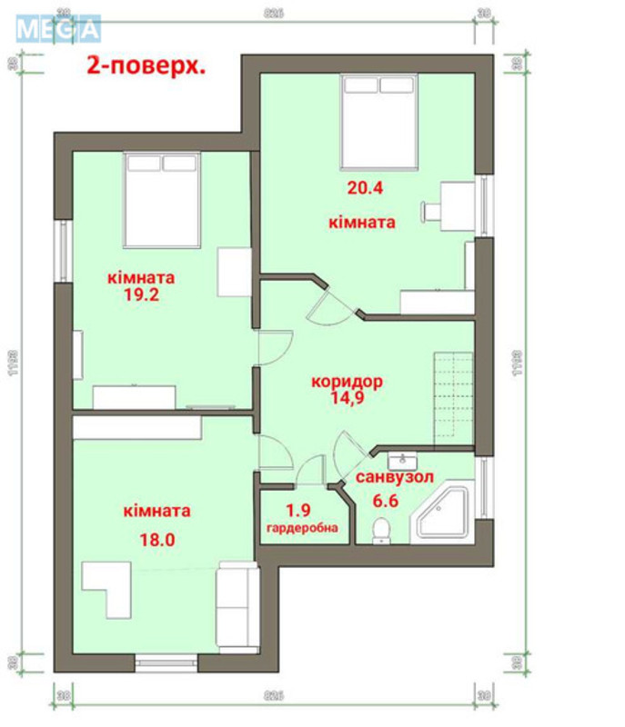Продаж дома, 2&nbsp;поверху, 170&nbsp;кв.м, 4&nbsp;кімнати, ділянка 25&nbsp;соток, <a class="location-link" href="/makarov-kv/" title="Недвижимость Макарів">Макарів</a>, Полтавська (изображение 7)