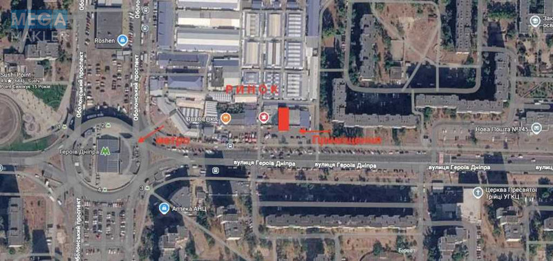 Оренда комерційної нерухомості, 177&nbsp;кв.м, под магазин, <a class="location-link" href="/kiev/" title="Недвижимость Київ">Київ</a>, <a class="location-link" href="/kiev/obolonskij/" title="Недвижимость Оболонський район">Оболонський р-н</a>, Героїв Дніпра вул., 43/д (изображение 14)