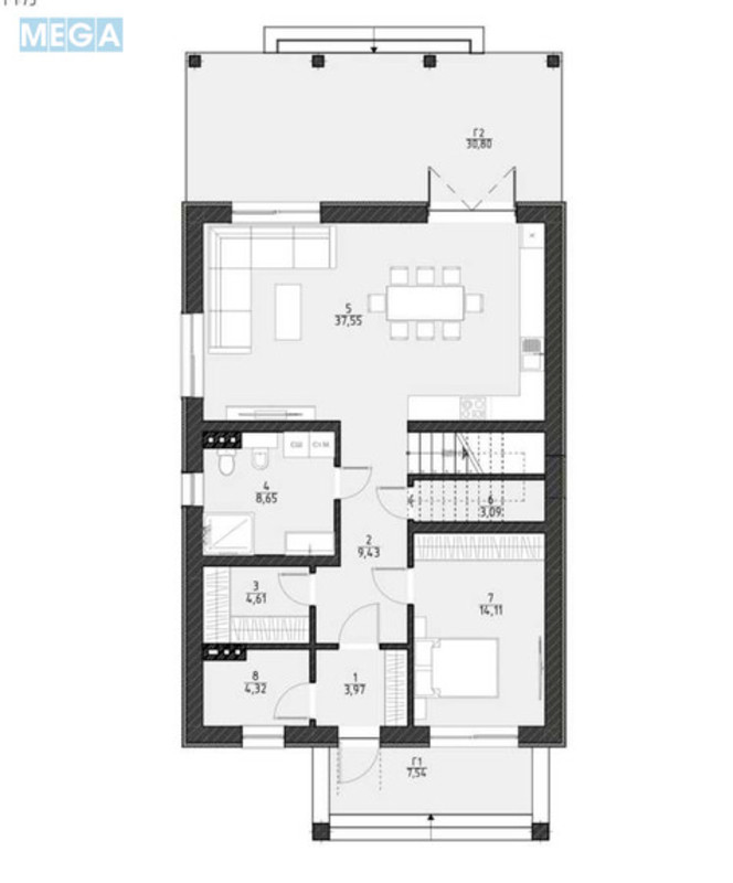 Продаж дома, 2&nbsp;поверху, 200&nbsp;кв.м, 5&nbsp;кімнат, ділянка 8&nbsp;соток, <a class="location-link" href="/kiev/" title="Недвижимость Київ">Київ</a>, <a class="location-link" href="/kiev/solomenskij/" title="Недвижимость Солом'янський район">Солом'янський р-н</a>, Сергія Колоса вул., 5 (изображение 21)