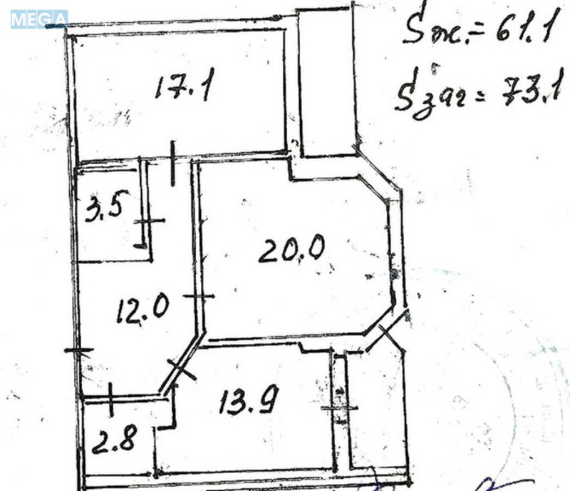 Продаж 2 кімнатної квартири (73,1/37,1/14), 21 пов. 24 пов. будинку, <a class="location-link" href="/kiev/" title="Недвижимость Київ">Київ</a>, <a class="location-link" href="/kiev/desnyanskij/" title="Недвижимость Деснянський район">Деснянський р-н</a>, Градинська вул., 3 (изображение 14)