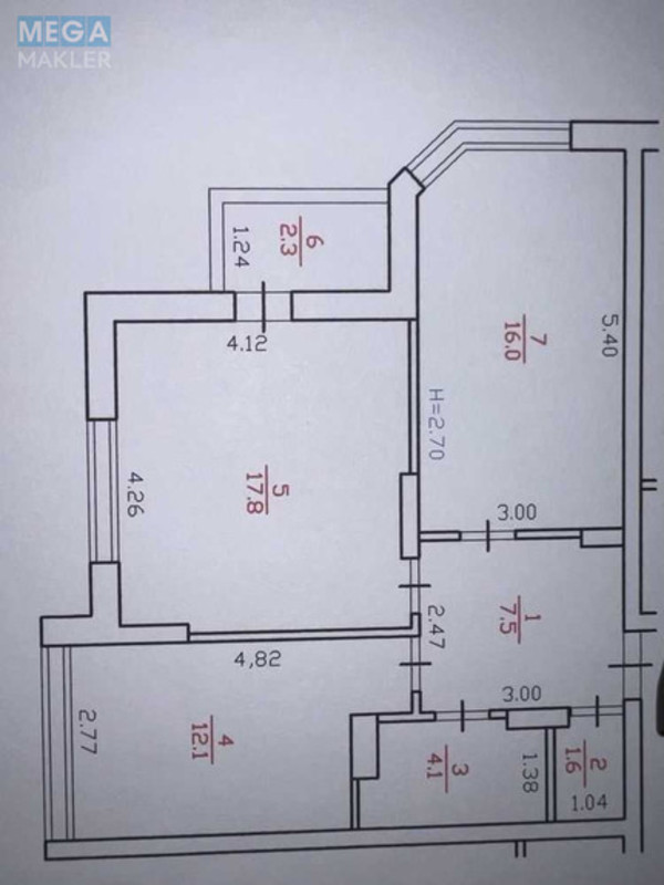 Продаж 2 кімнатної квартири (61/34/12), 23 пов. 26 пов. будинку, <a class="location-link" href="/kiev/" title="Недвижимость Київ">Київ</a>, <a class="location-link" href="/kiev/solomenskij/" title="Недвижимость Солом'янський район">Солом'янський р-н</a>, Отрадный просп. (изображение 19)
