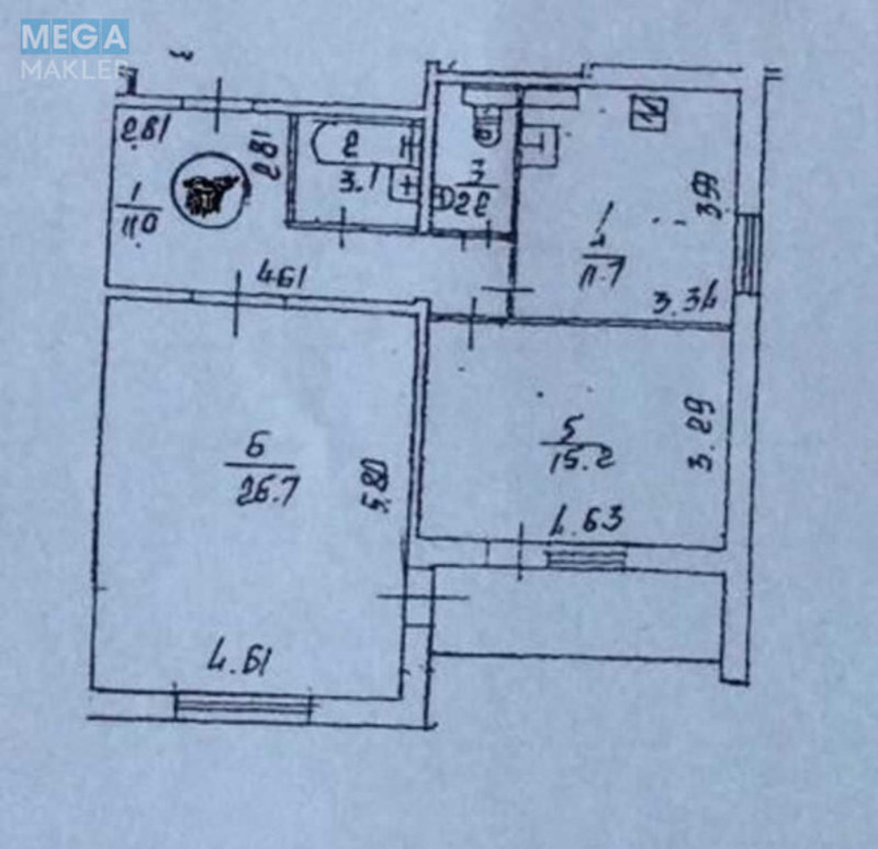 Продаж 2 кімнатної квартири (73/42/12), 13 пов. 20 пов. будинку, <a class="location-link" href="/kiev/" title="Недвижимость Київ">Київ</a>, <a class="location-link" href="/kiev/dneprovskij/" title="Недвижимость Дніпровський район">Дніпровський р-н</a>, Дарницький бульв., 8 (изображение 13)