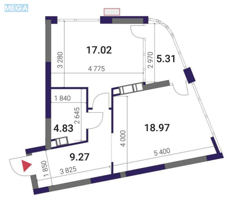 Продаж 1 кімнатної квартири (55/18/19), 12 пов. 26 пов. будинку, <a class="location-link" href="/kiev/" title="Недвижимость Київ">Київ</a>, <a class="location-link" href="/kiev/darnickij/" title="Недвижимость Дарницький район">Дарницький р-н</a>, Причальна вул., 8 (изображение 2)