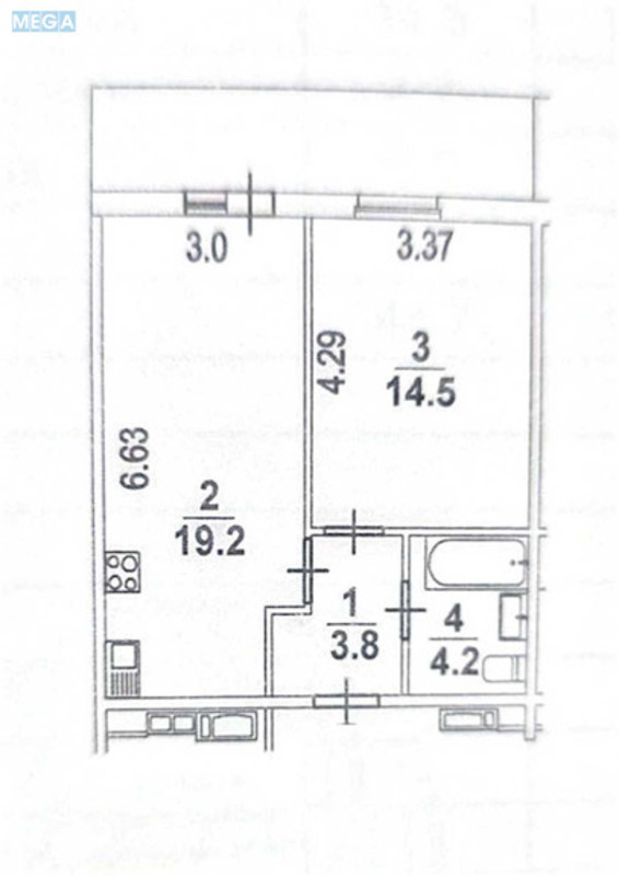 Продаж 1 кімнатної квартири (46/?/10), 3 пов. 21 пов. будинку, <a class="location-link" href="/kiev/" title="Недвижимость Київ">Київ</a>, <a class="location-link" href="/kiev/goloseevskij/" title="Недвижимость Голосіївський район">Голосіївський р-н</a>, Михайла Максимовича вул., 24 (изображение 2)