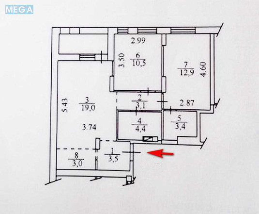 Продаж 2 кімнатної квартири (62/24/19), 10 пов. 16 пов. будинку, <a class="location-link" href="/kiev/" title="Недвижимость Київ">Київ</a>, <a class="location-link" href="/kiev/dneprovskij/" title="Недвижимость Дніпровський район">Дніпровський р-н</a>, Березнева вул., 14Б (изображение 25)