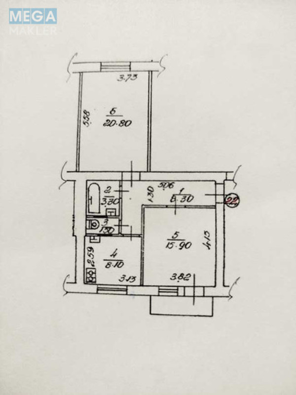 Продаж 2 кімнатної квартири (59/37/8), 3 пов. 5 пов. будинку, <a class="location-link" href="/kiev/" title="Недвижимость Київ">Київ</a>, <a class="location-link" href="/kiev/shevchenkovskij/" title="Недвижимость Шевченківський район">Шевченківський р-н</a>, Ольжича ул., 12 (изображение 4)