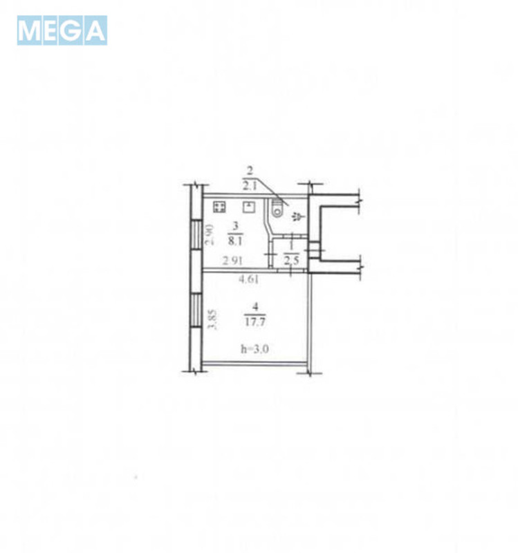 Продаж 1 кімнатної квартири (30/?/8), 2 пов. 6 пов. будинку, <a class="location-link" href="/dnepropetrovsk/" title="Недвижимость Дніпра">Дніпро</a>, Проспект Дмитра Яворницького, 113 (изображение 11)