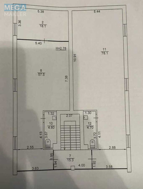 Продаж окремої будівлі/побудови, 408&nbsp;кв.м, <a class="location-link" href="/kiev/" title="Недвижимость Київ">Київ</a>, <a class="location-link" href="/kiev/podolskij/" title="Недвижимость Подільський район">Подільський р-н</a>, Сирецька вул., 52 (изображение 17)