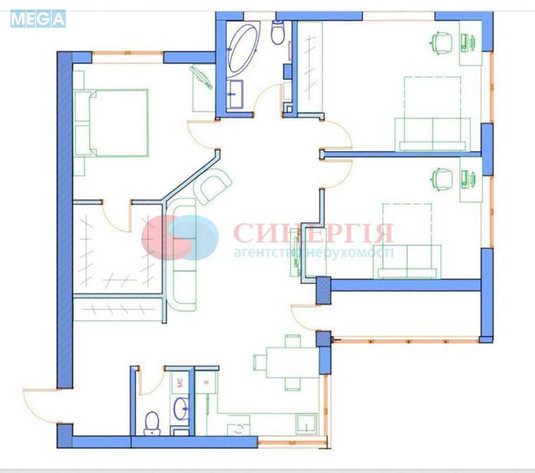 Оренда 4 кімнатні квартири, <a class="location-link" href="/kiev/" title="Недвижимость Київ">Київ</a>, <a class="location-link" href="/kiev/shevchenkovskij/" title="Недвижимость Шевченківський район">Шевченківський р-н</a>, Мельникова ул., 51Б (изображение 20)