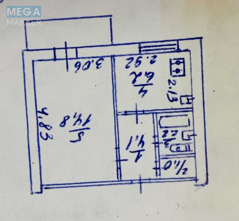 Продаж 1 кімнатної квартири (30/15/6), 7 пов. 9 пов. будинку, <a class="location-link" href="/kiev/" title="Недвижимость Київ">Київ</a>, <a class="location-link" href="/kiev/dneprovskij/" title="Недвижимость Дніпровський район">Дніпровський р-н</a>, Андрія Малишка вул., 27 (изображение 12)