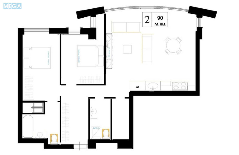 Оренда 3 кімнатної квартири, <a class="location-link" href="/kiev/" title="Недвижимость Київ">Київ</a>, <a class="location-link" href="/kiev/pecherskij/" title="Недвижимость Печерський район">Печерський р-н</a>, Іоанна Павла ІІ вул., 6/1 (изображение 10)
