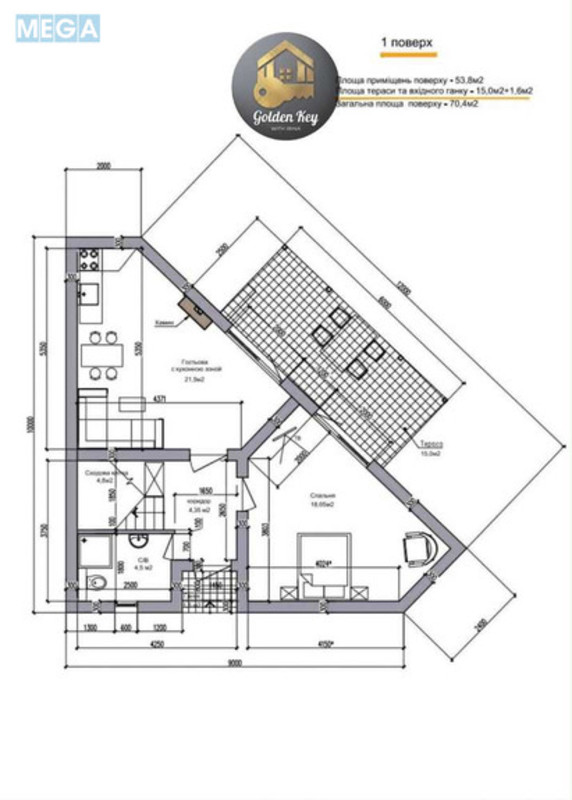 Продаж дома, 3&nbsp;поверху, 200&nbsp;кв.м, 5&nbsp;кімнат, ділянка 5&nbsp;соток, <a class="location-link" href="/kiev/" title="Недвижимость Київ">Київ</a>, <a class="location-link" href="/kiev/darnickij/" title="Недвижимость Дарницький район">Дарницький р-н</a>, Лісова вул. (изображение 22)
