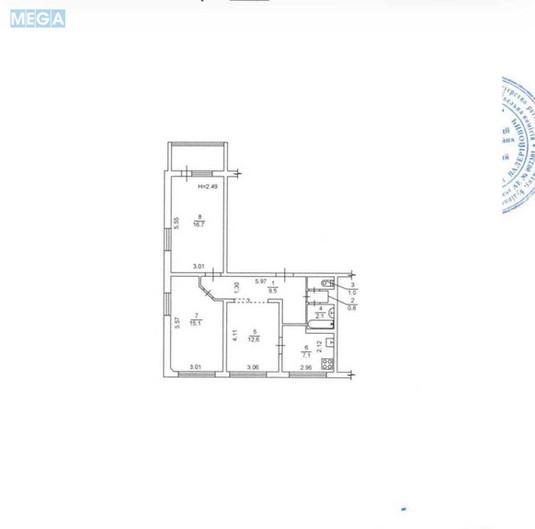 Продаж 3 кімнатної квартири (69/44/7,1), 9 пов. 9 пов. будинку, <a class="location-link" href="/kiev/" title="Недвижимость Київ">Київ</a>, <a class="location-link" href="/kiev/svyatoshinskij/" title="Недвижимость Святошинський район">Святошинський р-н</a>, Академіка Булаховського вул., 30А (изображение 18)