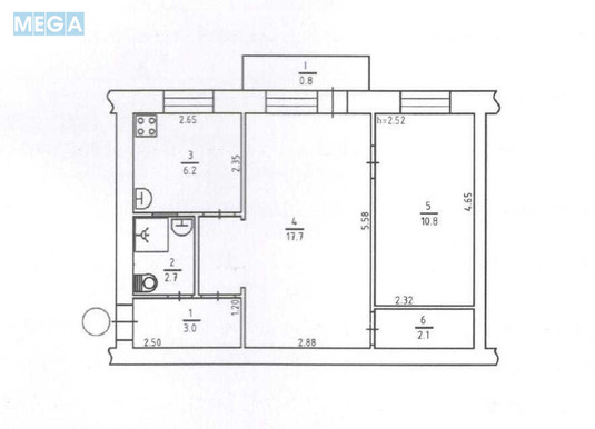 Оренда 2 кімнатної квартири, <a class="location-link" href="/kiev/" title="Недвижимость Київ">Київ</a>, <a class="location-link" href="/kiev/shevchenkovskij/" title="Недвижимость Шевченківський район">Шевченківський р-н</a>, Подвойского ул. (изображение 8)