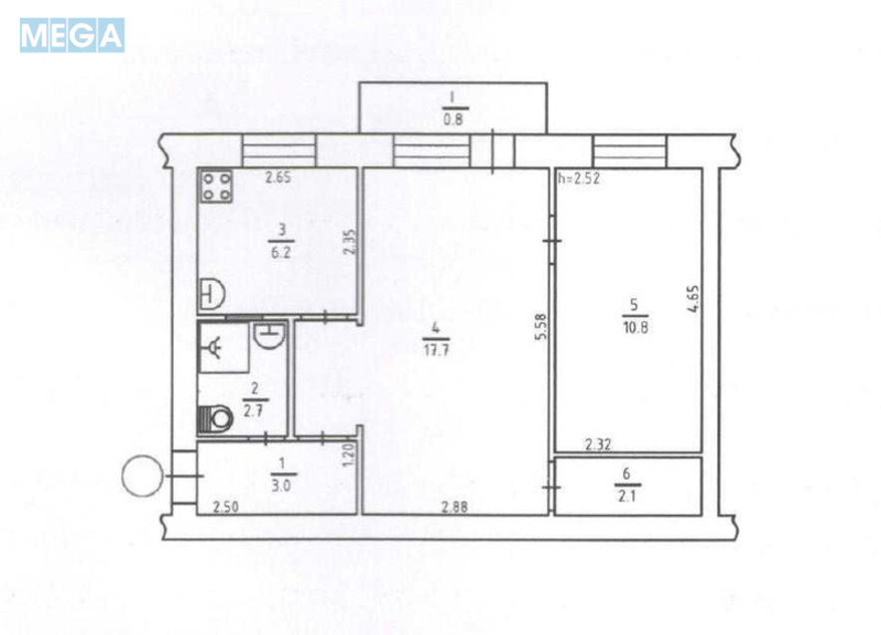Оренда 2 кімнатної квартири, <a class="location-link" href="/kiev/" title="Недвижимость Київ">Київ</a>, <a class="location-link" href="/kiev/shevchenkovskij/" title="Недвижимость Шевченківський район">Шевченківський р-н</a>, Подвойского ул. (изображение 8)