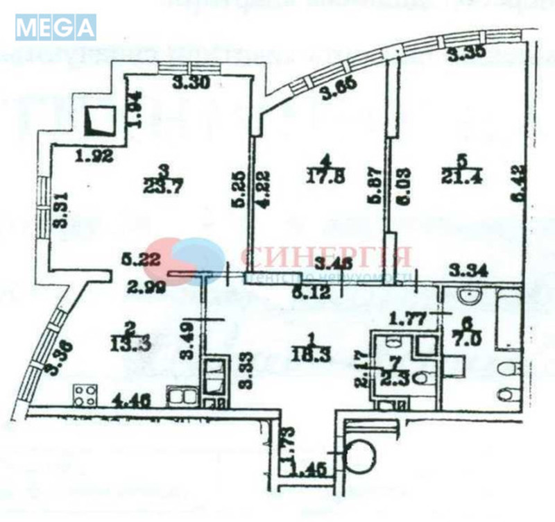 Продаж 3 кімнатної квартири (104/64/13), 6 пов. 24 пов. будинку, <a class="location-link" href="/kiev/" title="Недвижимость Київ">Київ</a>, <a class="location-link" href="/kiev/shevchenkovskij/" title="Недвижимость Шевченківський район">Шевченківський р-н</a>, Дмитрівська вул., 80 (изображение 9)