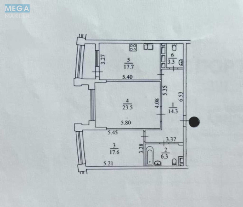 Продаж 2 кімнатної квартири (86/41/17), 16 пов. 24 пов. будинку, <a class="location-link" href="/kiev/" title="Недвижимость Київ">Київ</a>, <a class="location-link" href="/kiev/shevchenkovskij/" title="Недвижимость Шевченківський район">Шевченківський р-н</a>, Парково-Сырецкая ул., 4в (изображение 15)