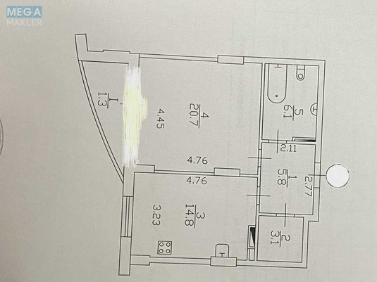 Продаж 1 кімнатної квартири (54/22/22), 12 пов. 18 пов. будинку, <a class="location-link" href="/kiev/" title="Недвижимость Київ">Київ</a>, <a class="location-link" href="/kiev/goloseevskij/" title="Недвижимость Голосіївський район">Голосіївський р-н</a>, Демеевская ул., 13 (изображение 17)