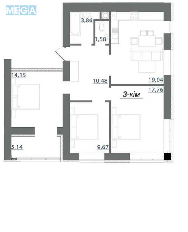 Новобудова, 9 поверхів, <a class="location-link" href="/volchinec-selo-if/" title="Недвижимость Вовчинець">Вовчинець</a>, Бугая (изображение 20)