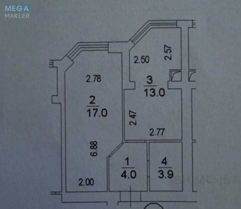 Продаж 1 кімнатної квартири (37,9/17/13), 7 пов. 7 пов. будинку, <a class="location-link" href="/sofievskaya-borshagovka/" title="Недвижимость Софіївська Борщагівка">Софіївська Борщагівка</a>, Корольова, 4 (изображение 2)