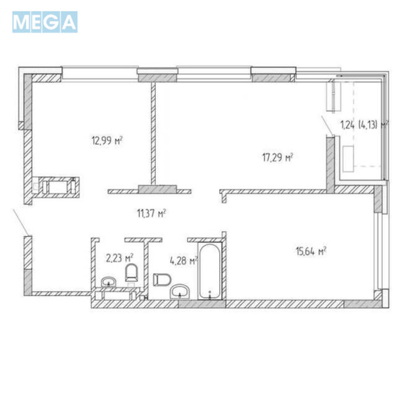 Продаж 2 кімнатної квартири (67/?/?), 5 пов. 14 пов. будинку, <a class="location-link" href="/brovary/" title="Недвижимость Бровари">Бровари</a>, В ячеслава Чорновола, 8 (изображение 7)