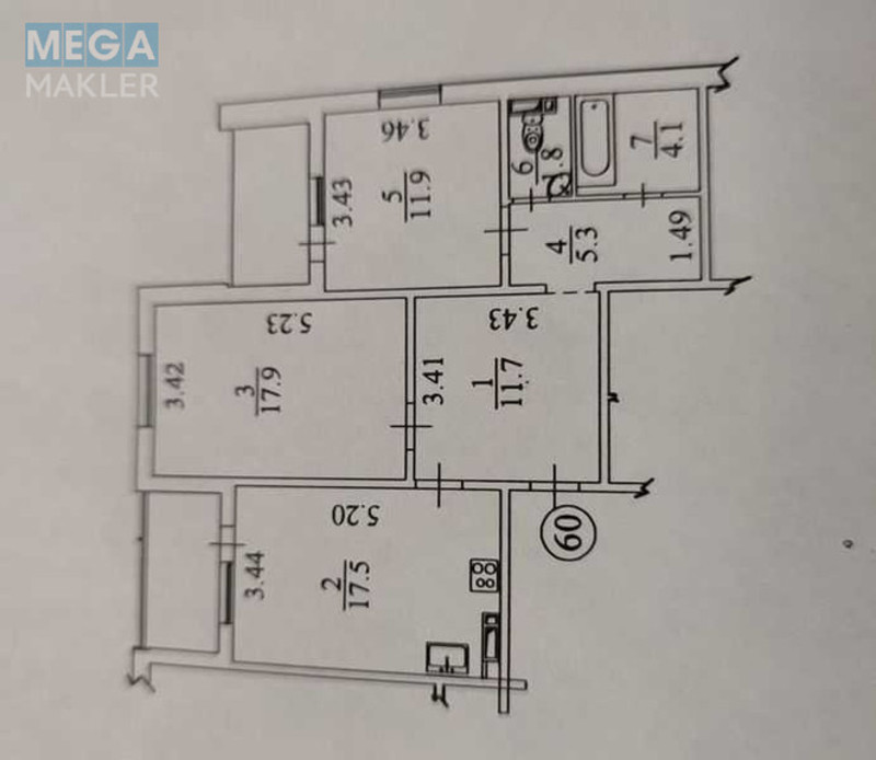 Оренда 2 кімнатної квартири, <a class="location-link" href="/kiev/" title="Недвижимость Київ">Київ</a>, <a class="location-link" href="/kiev/goloseevskij/" title="Недвижимость Голосіївський район">Голосіївський р-н</a>, Ясиноватский пер., 11 (изображение 20)