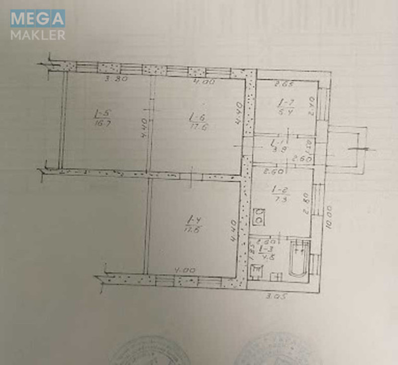 Продаж 3 кімнатної квартири (74/59/7), 1 пов. 1 пов. будинку, <a class="location-link" href="/fastov/" title="Недвижимость Фастів">Фастів</a>, миронівський парк (изображение 2)