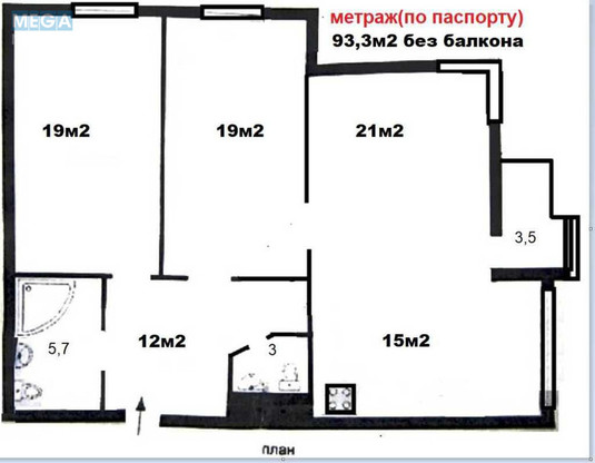Оренда 3 кімнатної квартири, <a class="location-link" href="/kiev/" title="Недвижимость Київ">Київ</a>, <a class="location-link" href="/kiev/shevchenkovskij/" title="Недвижимость Шевченківський район">Шевченківський р-н</a>, Білоруська вул., 3 (изображение 22)