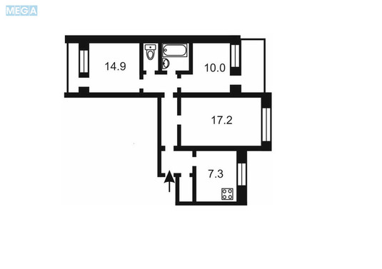 Продаж 3 кімнатної квартири (70/42/7), 4 пов. 9 пов. будинку, <a class="location-link" href="/kiev/" title="Недвижимость Київ">Київ</a>, <a class="location-link" href="/kiev/darnickij/" title="Недвижимость Дарницький район">Дарницький р-н</a>, Декабристів вул., 5 (изображение 11)