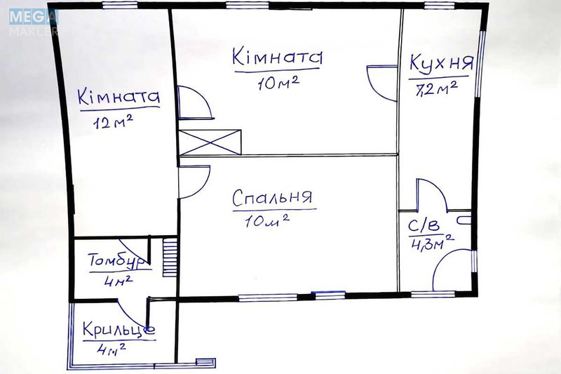 Продаж дома, 1&nbsp; поверх, 47,50&nbsp;кв.м, 3&nbsp;кімнати, ділянка 7&nbsp;соток, <a class="location-link" href="/kryukovshina/" title="Недвижимость Крюківщина">Крюківщина</a>, Тюльпанна, 80 (изображение 8)